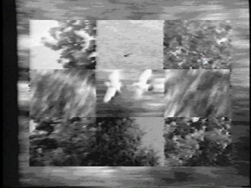 Peer Bode video still from Landscape 3 x 3 x 16 x 3 1984